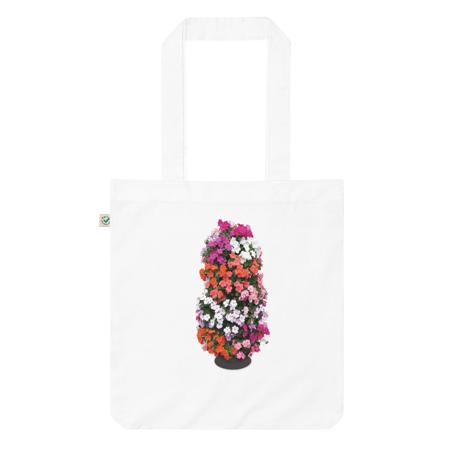 Flower Tower Organic Fashion Tote Bag