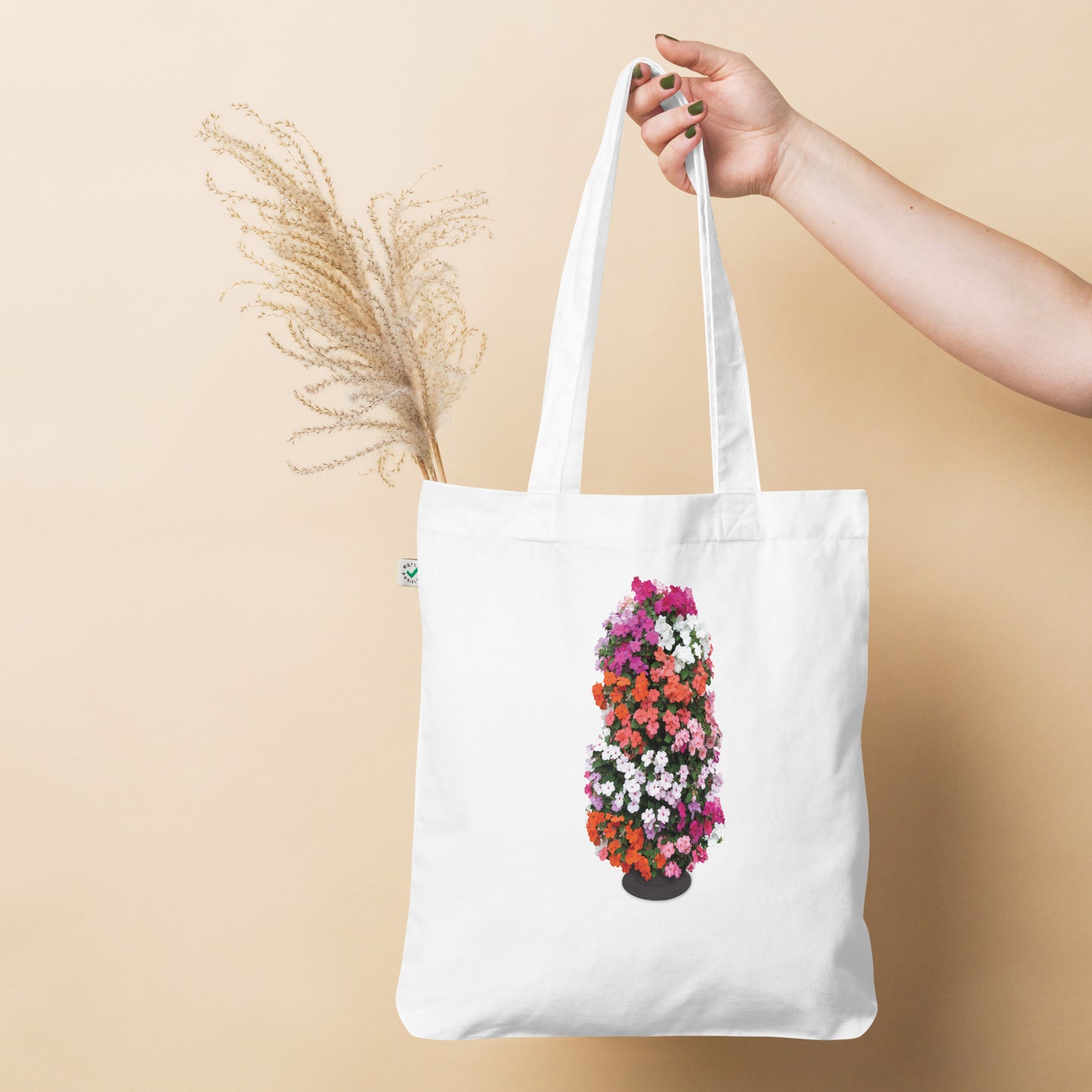 Flower Tower Organic Fashion Tote Bag